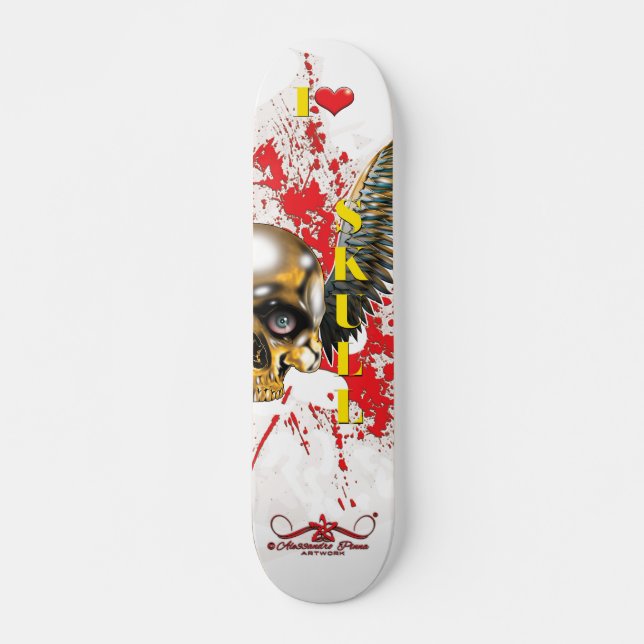 Skateboard I crâne 1/10 (Devant)