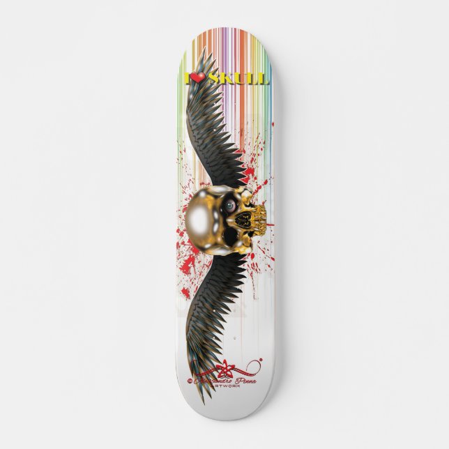 Skateboard I crâne 3/10 (Devant)