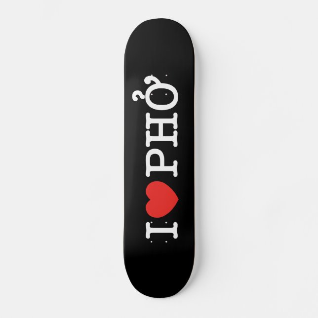 Skateboard I Heart (Amour) Pho (Recto)