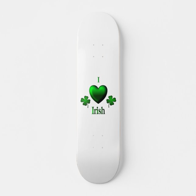 Skateboard I Heart Irish (Devant)