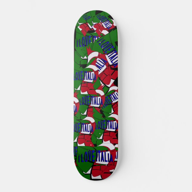 Skateboard I Love Italia (Recto)