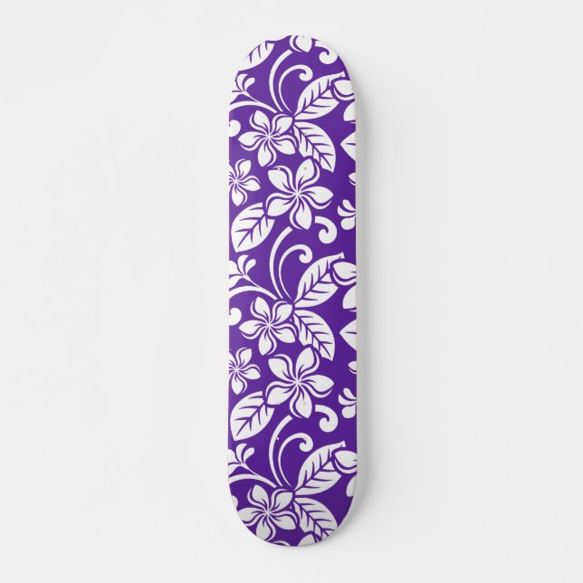 SKATEBOARD ÎLE PLUMERIA (PURPLE) (Devant)