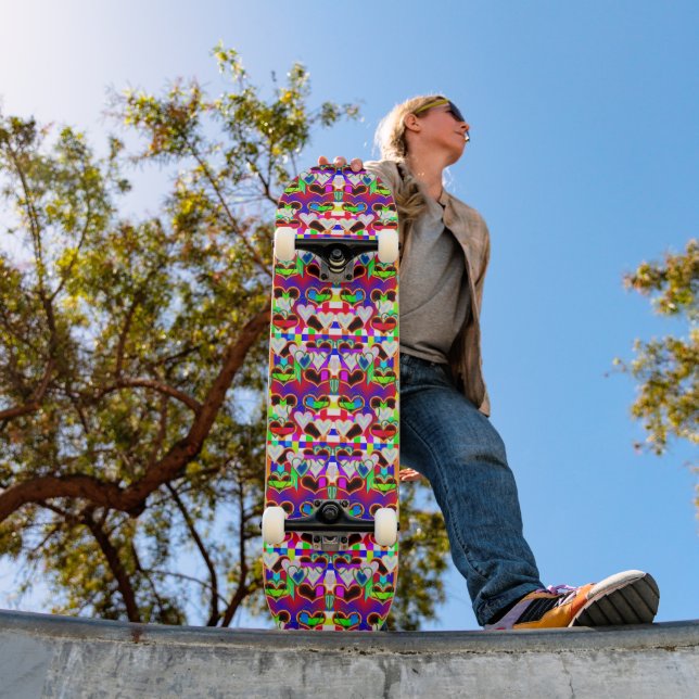 Skateboard Illusion des coeurs par Kenneth Yoncich (Extérieur 1)