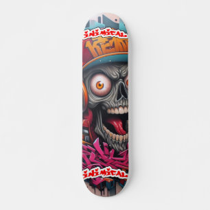 Skateboard Illustration abimique' Skully