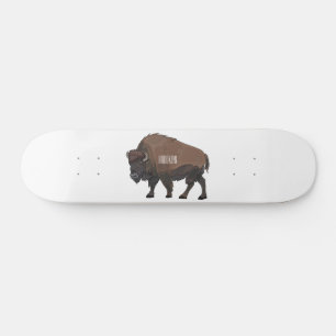 Skateboard Illustration de bison