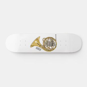 Skateboard Illustration de corne française