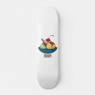 Skateboard Illustration de crème glacée