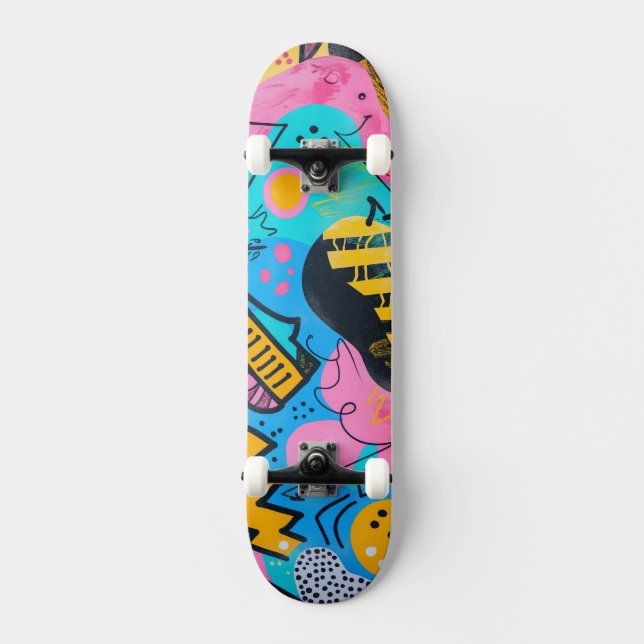 Skateboard Illustration de croquis et de doodles (Recto)