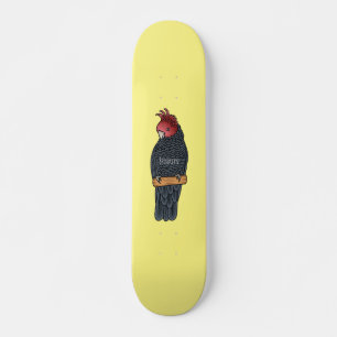 Skateboard Illustration de dessin animé de coqs de gangs de g