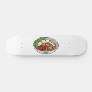 Skateboard Illustration de dessin sur les nouilles