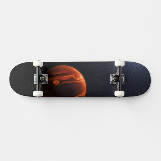 Skateboard Illustration De Exoplanet Vhs 1256 B Et Ses Étoile (Horz)