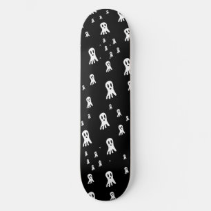 Skateboard Illustration de fantôme gothique effrayant