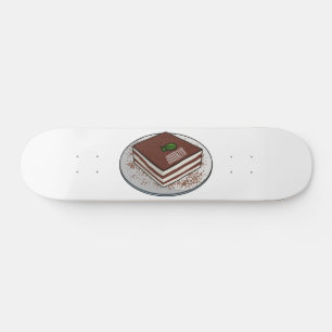 Skateboard Illustration de gâteau de Tiramisu