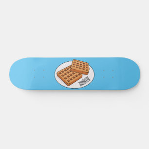 Skateboard Illustration de gaufre