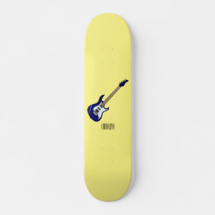 Skateboard Illustration de guitare électrique