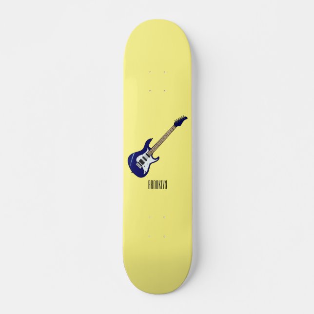 Skateboard Illustration de guitare électrique (Devant)