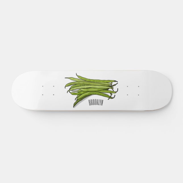 Skateboard Illustration de haricots verts (Horz)