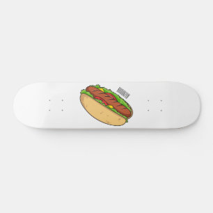 Skateboard Illustration de Hot dog