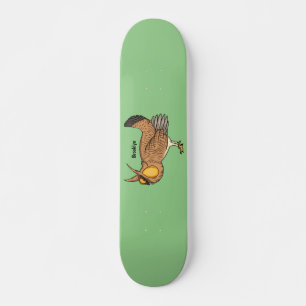 Skateboard Illustration de la bande dessinée de poulet de pra