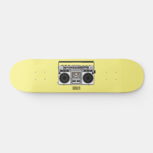 Skateboard Illustration de la bande dessinée radio (Horz)