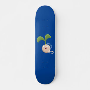 Skateboard Illustration de la caricature de la gerbe de grain