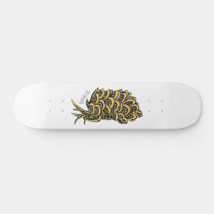 Skateboard Illustration de la feuille de limace de mer grillé