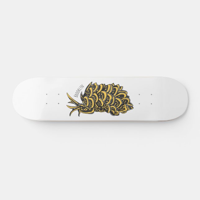 Skateboard Illustration de la feuille de limace de mer grillé (Horz)
