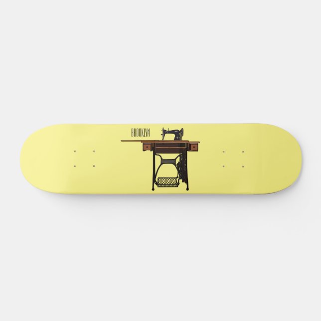 Skateboard Illustration de la machine à coudre (Horz)
