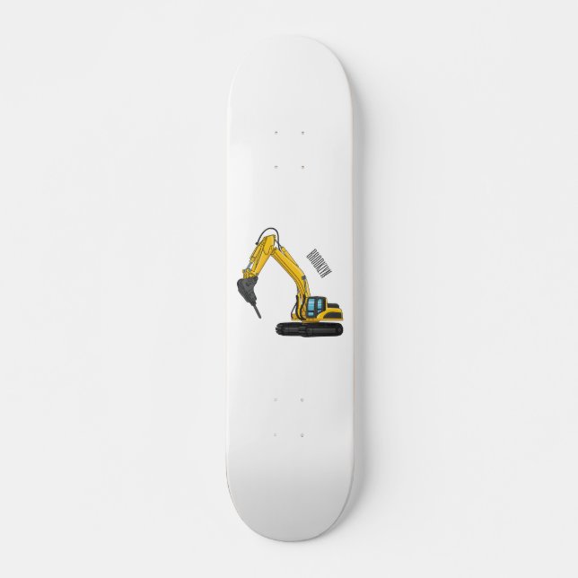Skateboard Illustration de la pelle de rupture (Devant)