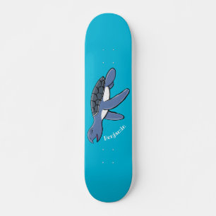Skateboard Illustration de la petite tortue de mer