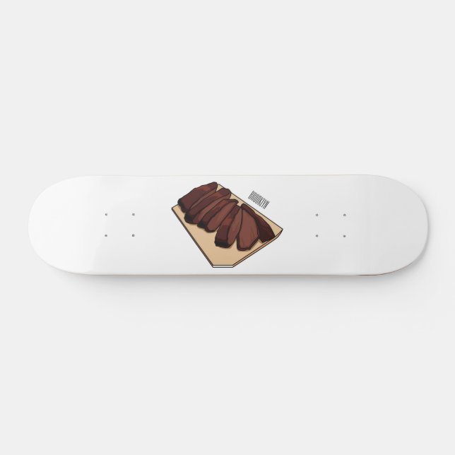 Skateboard Illustration de la poitrine de boeuf (Horz)