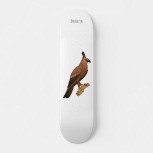 Skateboard Illustration de l'aigle à faucon de Javan