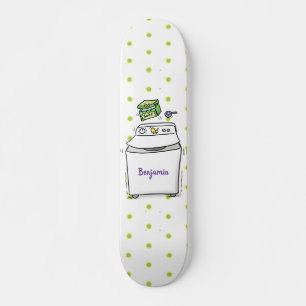 Skateboard Illustration de lave-linge mignonne