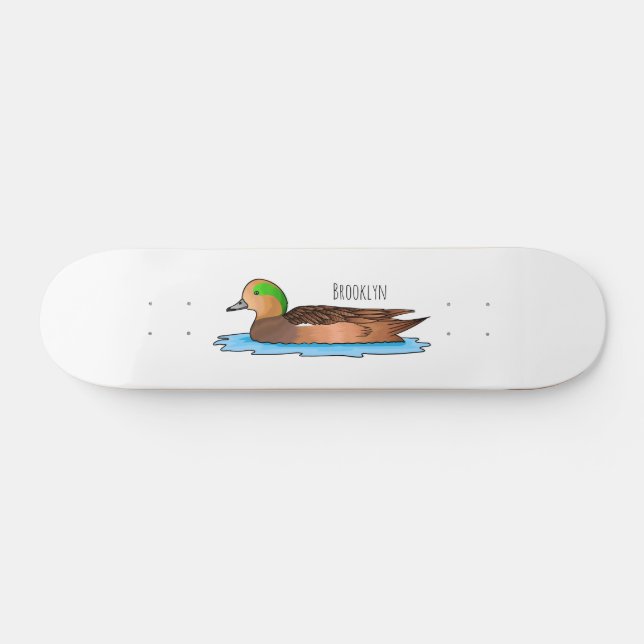 Skateboard Illustration de l'esturgeon américain (Horz)