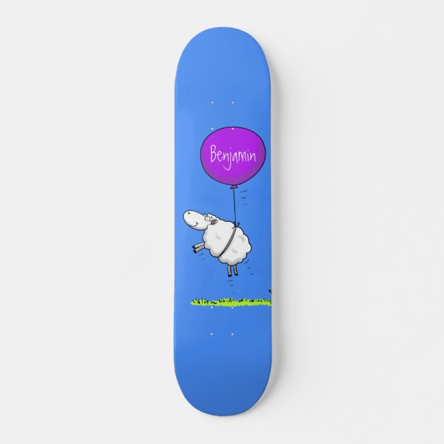 Skateboard Illustration de l'humour en ballons de mouton mign (Devant)