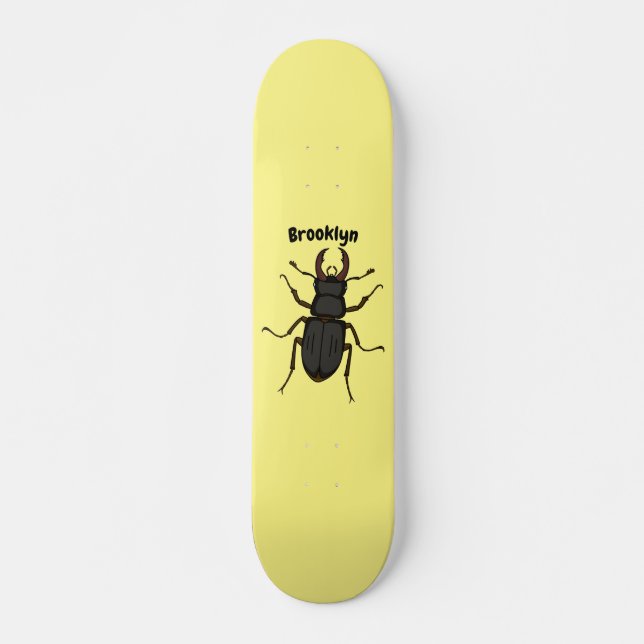 Skateboard Illustration de l'insecte du dendroctone du pin (Devant)