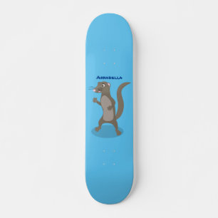 Skateboard Illustration de mignonne mangouste