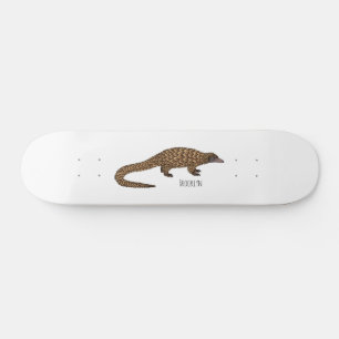 Skateboard Illustration de pangolin à queue longue