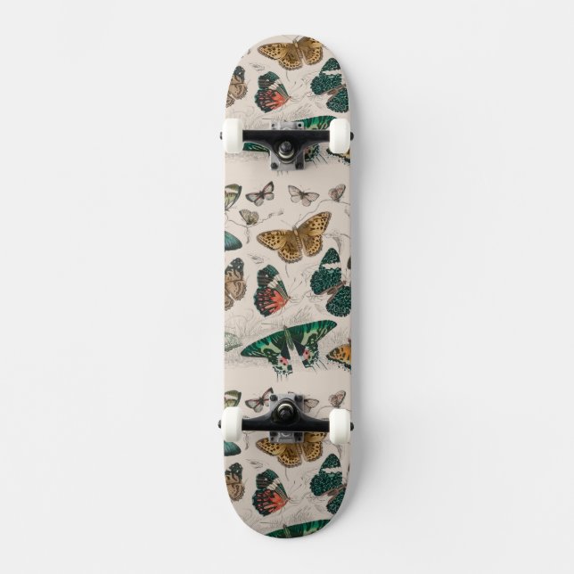 Skateboard Illustration de papillon antique : 1820 Orfèvre (Recto)