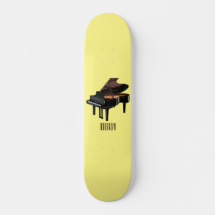 Skateboard Illustration de piano