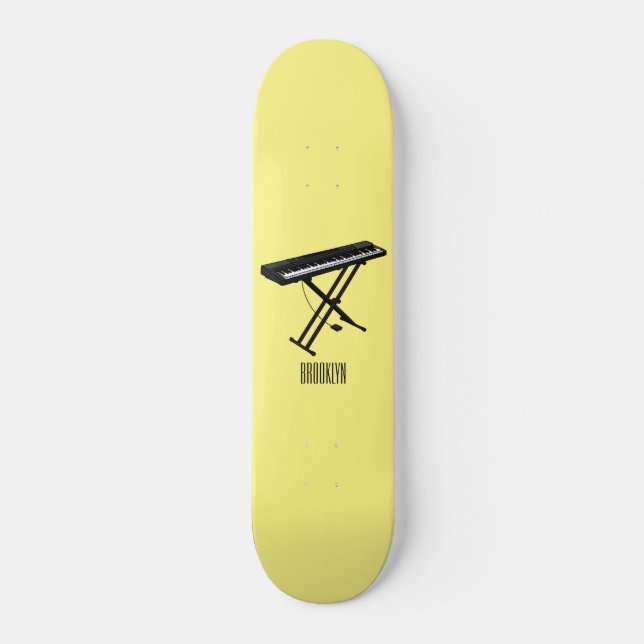 Skateboard Illustration de piano clavier (Devant)