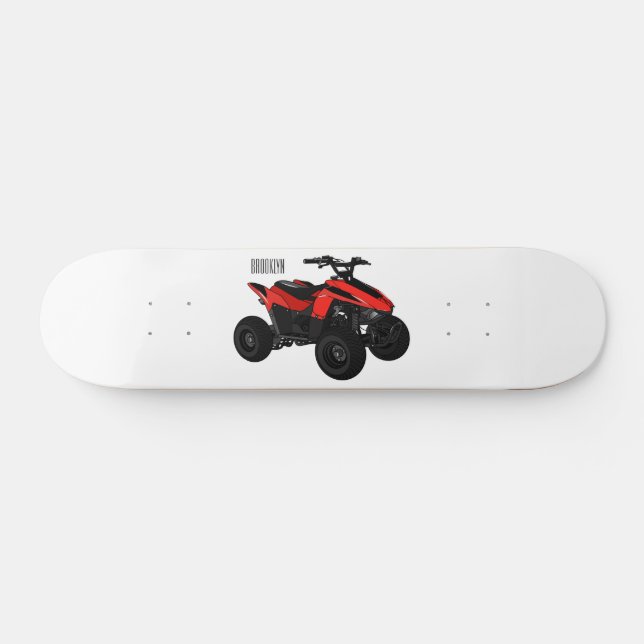 Skateboard Illustration de Quad bike atv (Horz)