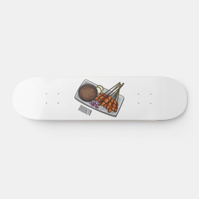 Skateboard Illustration de Satay (Horz)