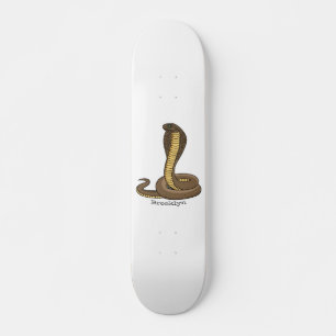 Skateboard Illustration de serpent à cobra Brown