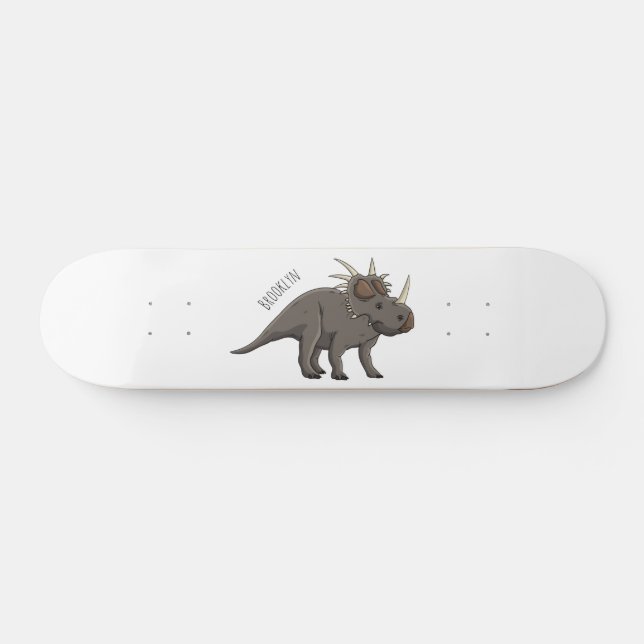 Skateboard Illustration de Styracosaurus (Horz)