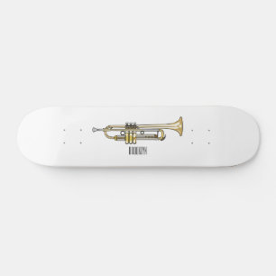 Skateboard Illustration de trompette