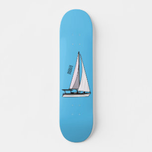 Skateboard Illustration de voilier