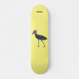 Skateboard Illustration d'oiseau de cordonnier