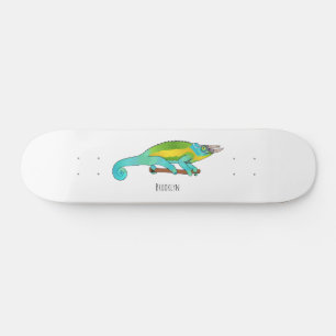 Skateboard Illustration du caméléon de Jackson