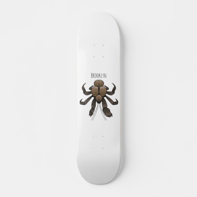 Skateboard Illustration du crabe de coco (Devant)